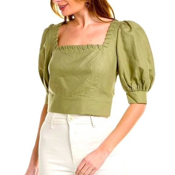 Ted Baker  London Whipstitch Detail Crop Top - Picture 1 of 6